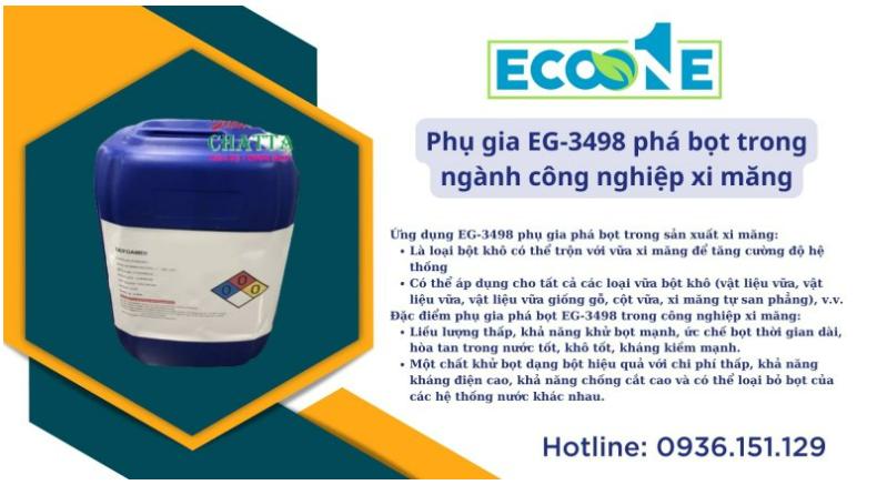 EG-3498 phá bọt trong ngành công nghiệp xi măng